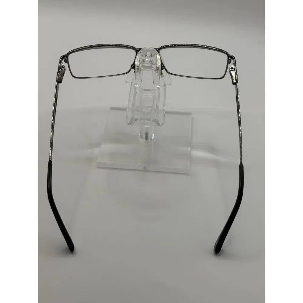 Champion Gray Rectangular Metal Eyeglasses Frames 54-18 Optical Unisex